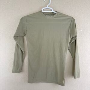 Dri-Duke Mens Large Moisture Control Long Sleeve Shirt Base Layer Stretch Tan